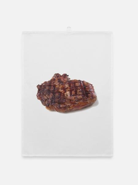 Steak - Organic Geschirrtuch - Weiß - Vorne