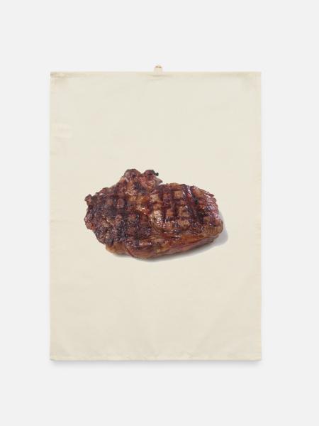 Steak - Organic dish towel - nature - Front