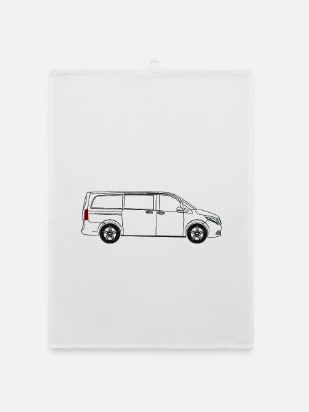 Vito W447 amg line - Organic Geschirrtuch - Weiß - Vorne