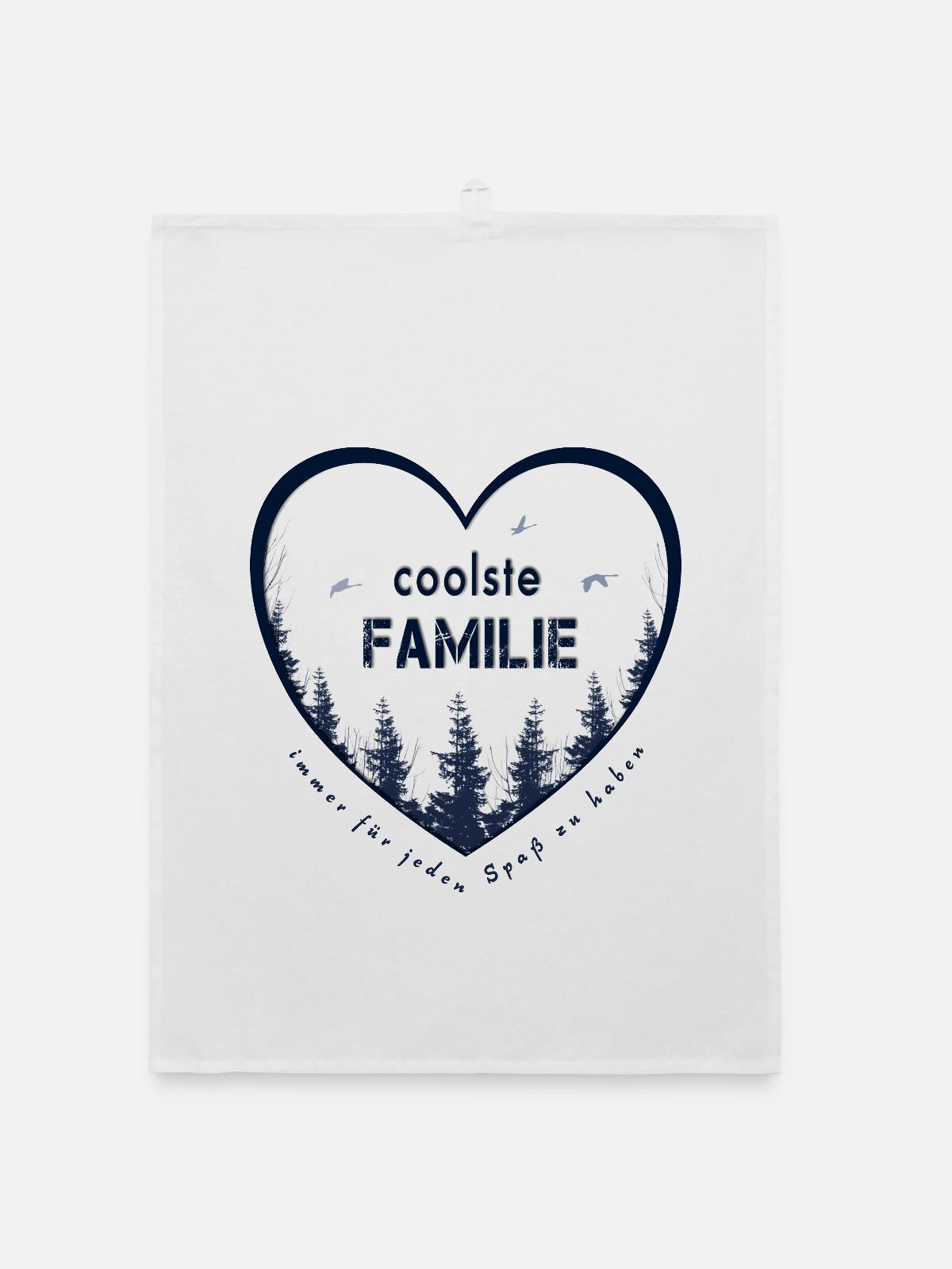 coolste Familie - Organic Geschirrtuch - Weiß - Vorne