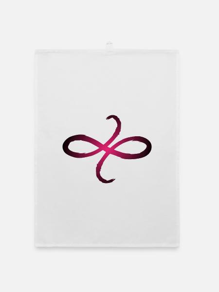 Keltische Symbole Freundschaft Symbol - Organic Geschirrtuch - Weiß - Vorne