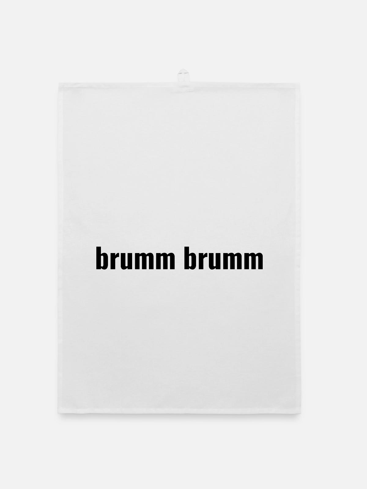 hum hum - Organic dish towel - white - Front