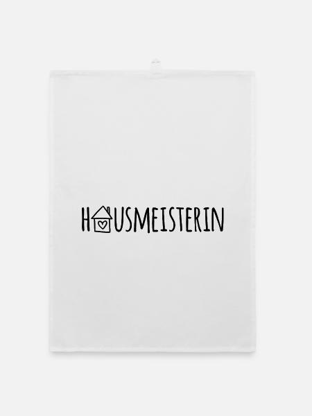 Hausmeisterin - Organic Geschirrtuch - Weiß - Vorne