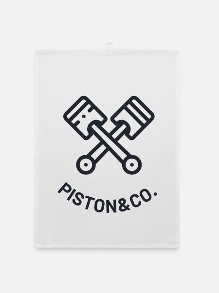 PISTON - CO - Organic dish towel - white - Front
