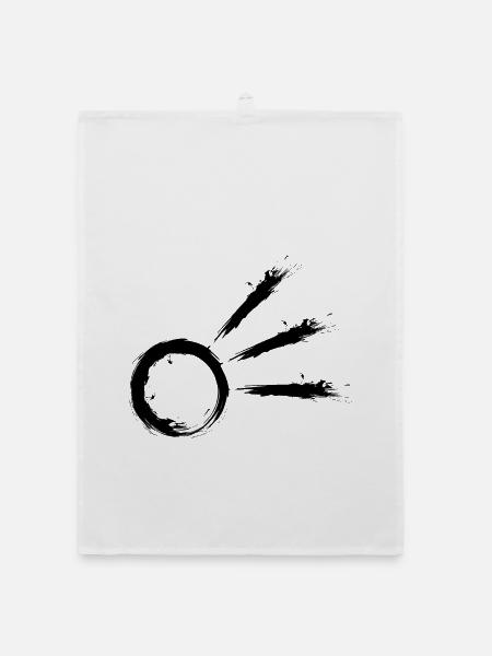 Komet Symbol Schweifstern Astrologie Astronomie - Organic Geschirrtuch - Weiß