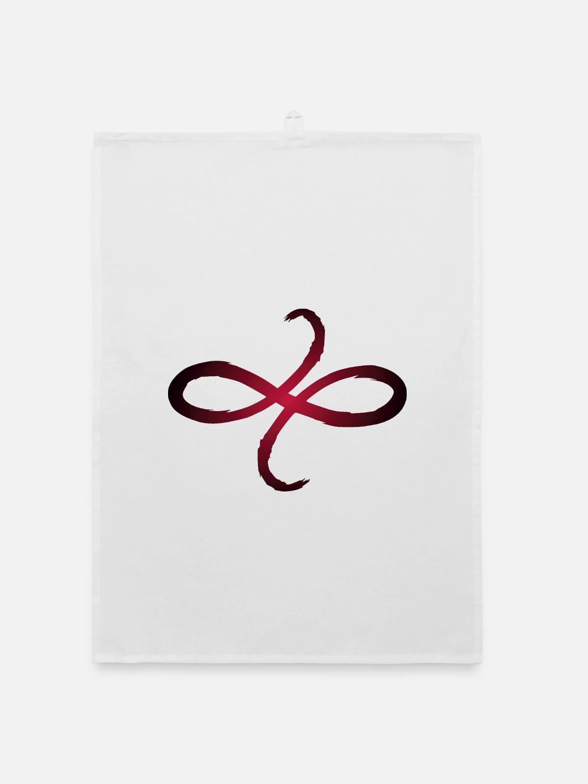 Keltische Symbole Freundschaft - Organic Geschirrtuch - Weiß - Vorne