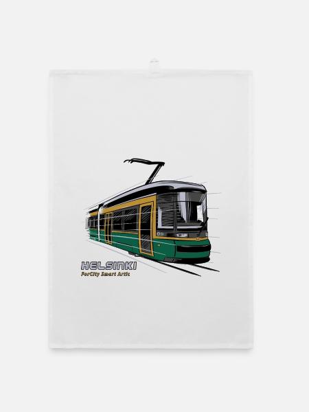 Helsinki Tram T-Shirts, 154 tolle Produkte - Organic Geschirrtuch - Weiß