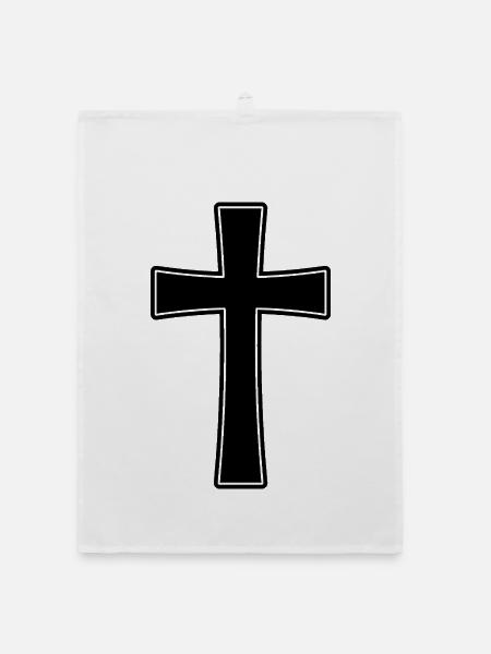 Religionsübergreifende Christen - Organic Geschirrtuch - Weiß - Vorne