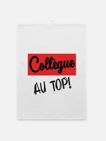 COLLEAGUE. START. RETIREMENT. EMPLOYMENT. HUMOR - Organic dish towel - white - Front