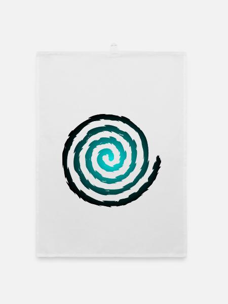 Spirale Symbol Wachstum und Erweiterung - Organic Geschirrtuch - Weiß - Vorne