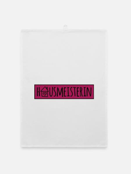 Hausmeisterin - Organic Geschirrtuch - Weiß - Vorne