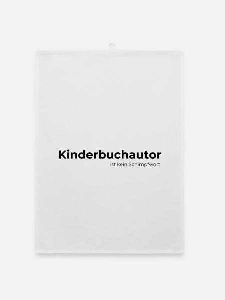 Kinderbuchautor ist kein Schimpfwort - Organic Geschirrtuch - Weiß