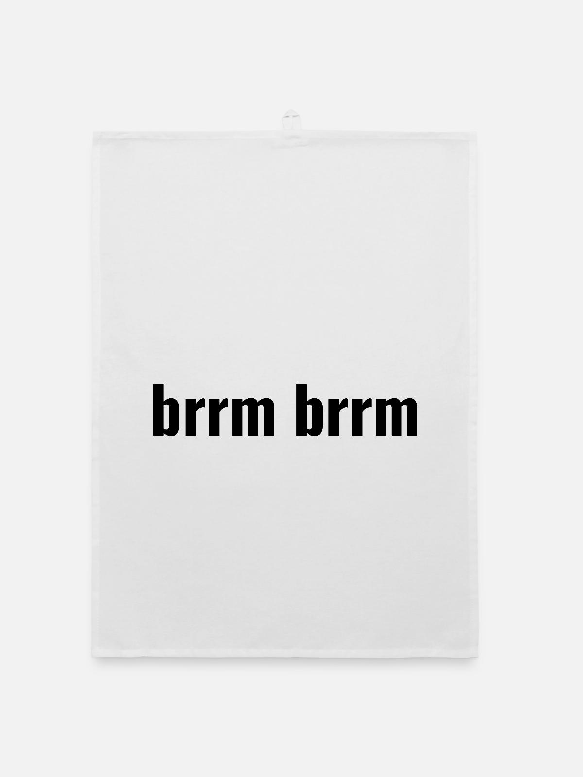 brrm brrm - Organic dish towel - white - Front