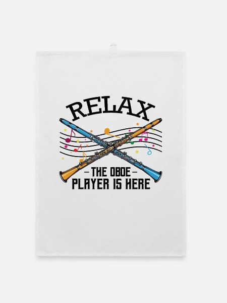 oboe - Organic dish towel - white - Front