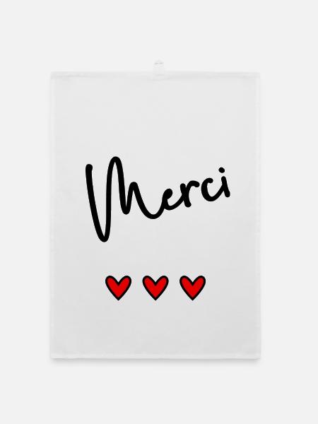 THANK YOU. MISTRESS. MASTER. THANK YOU MISTRESS - Organic dish towel - white - Front