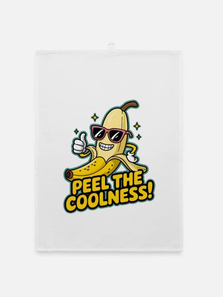 Peel The Coolness! - Organic dish towel - white - Front
