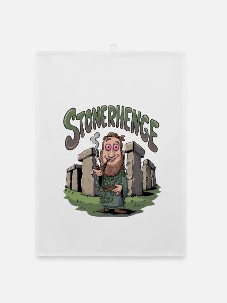 Stonerhenge - Torchon bio - blanc - Devant