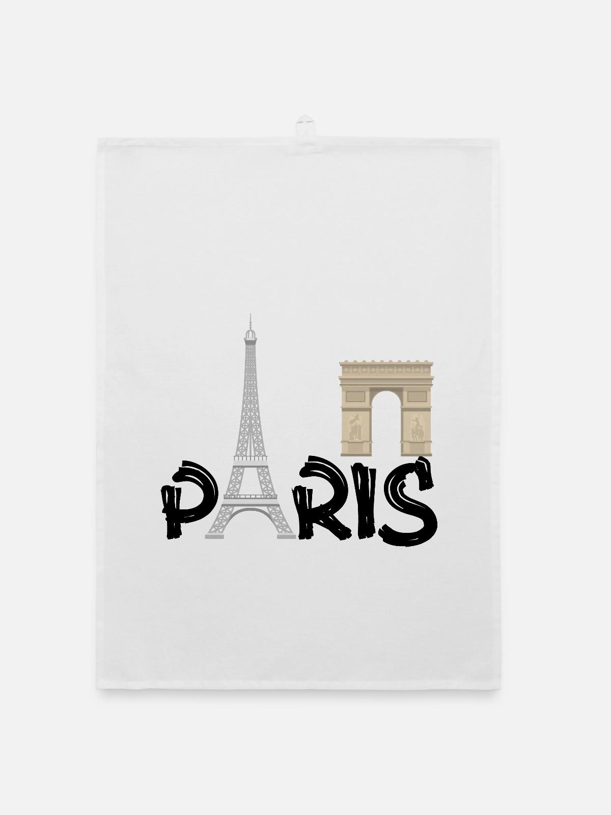 PARIS - Organic Geschirrtuch - Weiß - Vorne