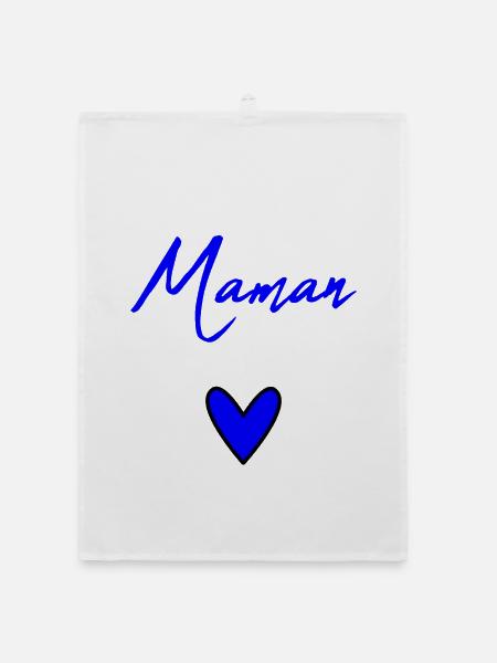 MUTTERTAG. SCHÖNEN MUTTERTAG. MAMA - Organic Geschirrtuch - Weiß - Vorne