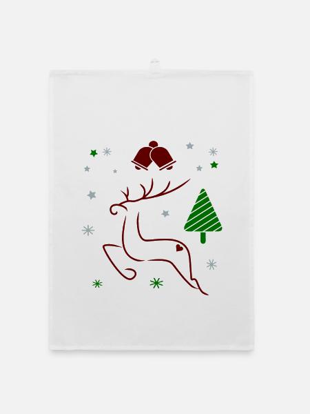 Advent - Organic Geschirrtuch - Weiß - Vorne