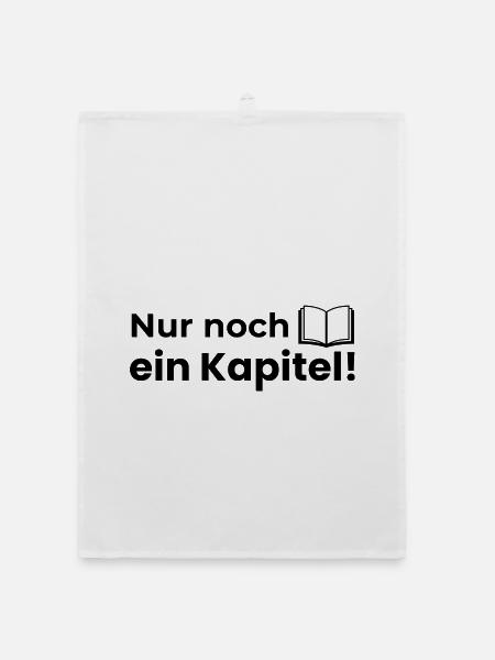 Nur noch ein Kapitel! - Organic Geschirrtuch - Weiß