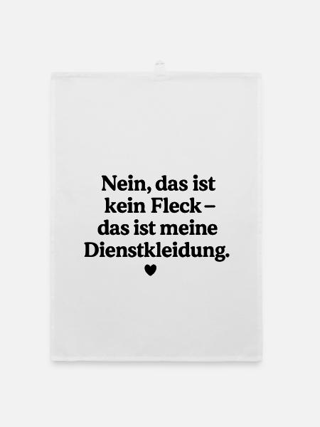 Das ist kein Fleck! - Organic Geschirrtuch - Weiß - Vorne
