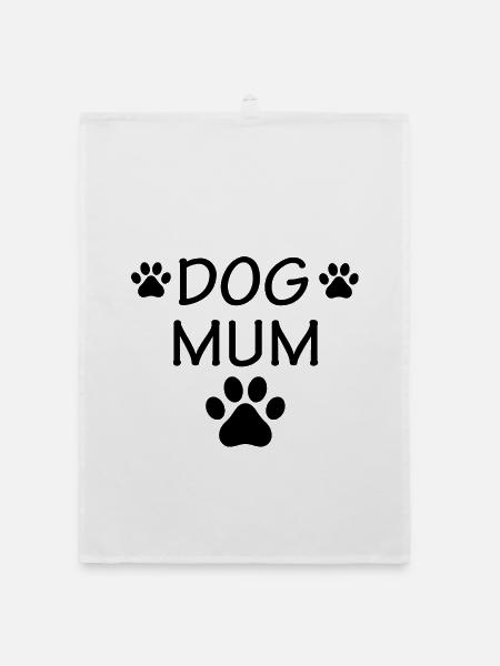 Dog dog - Organic Geschirrtuch - Weiß