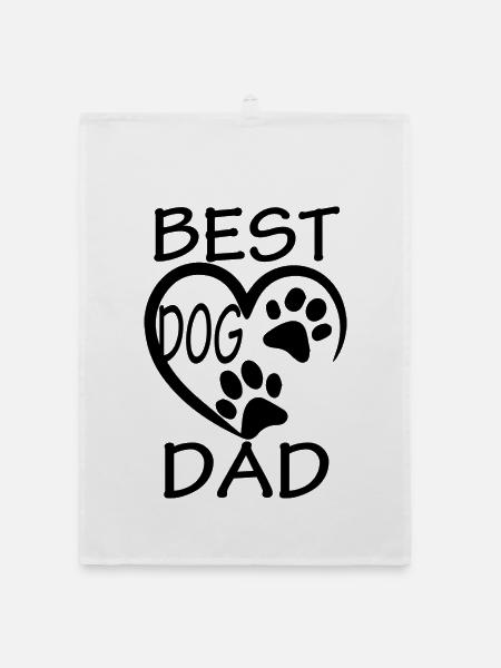 Dog dog - Organic Geschirrtuch - Weiß