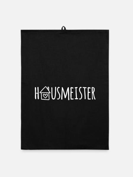 Hausmeister - Organic Geschirrtuch - Schwarz - Vorne