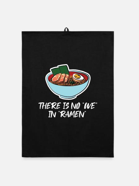 Dampfender Ramen Suppenschüssel - Organic Geschirrtuch - Schwarz