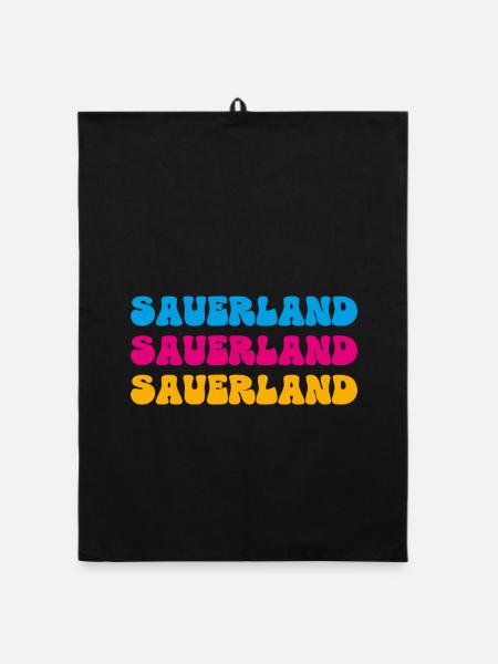 Sauerland - Organic Geschirrtuch - Schwarz