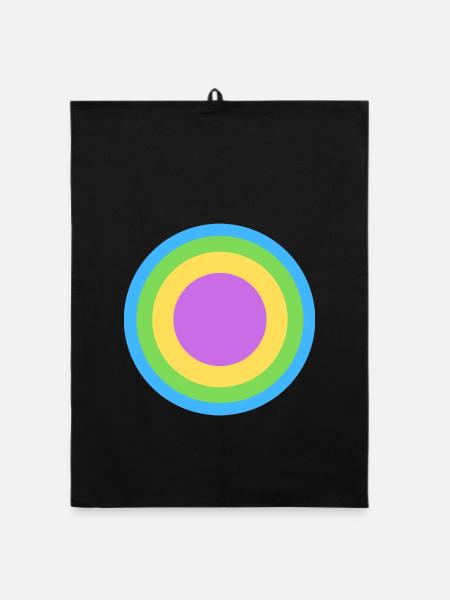 Logo Lies und das - Organic Geschirrtuch - Schwarz