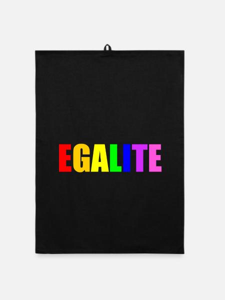 Equality - Organic dish towel - black - Front
