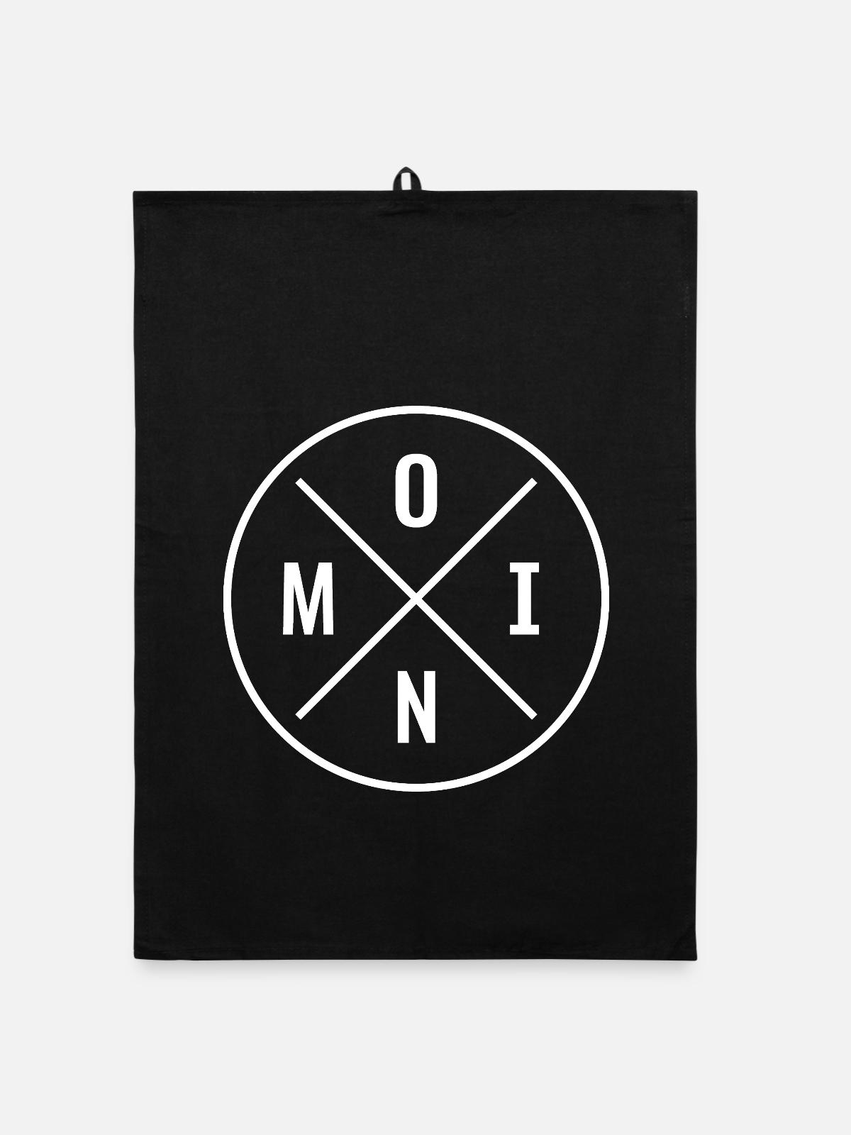 Moin - Organic Geschirrtuch - Schwarz - Vorne
