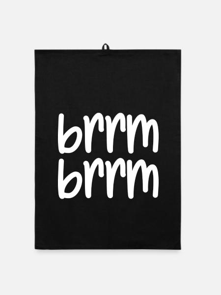 brrm brrm - Organic Geschirrtuch - Schwarz - Vorne
