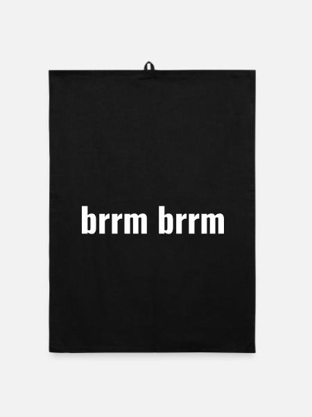 brrm brrm - Organic Geschirrtuch - Schwarz - Vorne