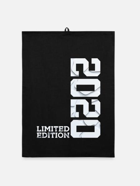 6TH BIRTHDAY LIMITED EDITION 2020 - Organic dish towel - black - Front