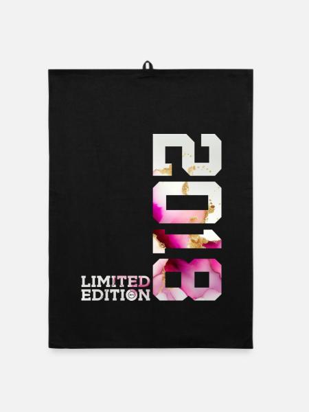 8TH BIRTHDAY LIMITED EDITION 2018 - Organic dish towel - black - Front