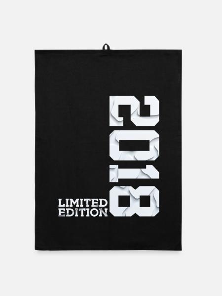 8TH BIRTHDAY LIMITED EDITION 2018 - Organic dish towel - black - Front