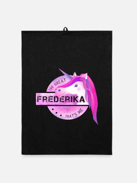 Frederika - Organic Geschirrtuch - Schwarz
