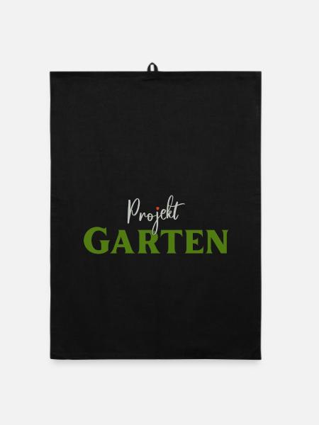 Projekt Garten Gärtnerin Gärtner - Organic Geschirrtuch - Schwarz