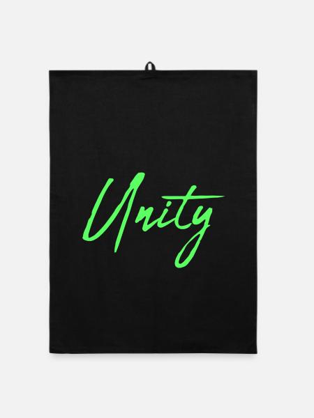 Unity - Organic Geschirrtuch - Schwarz - Vorne