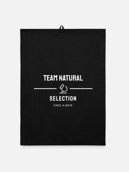 Biologie Natur Biologe Biologin Labor Lustig Wisse - Organic Geschirrtuch - Schwarz - Vorne