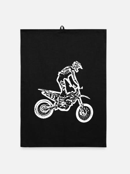 enduro - Organic Geschirrtuch - Schwarz - Vorne