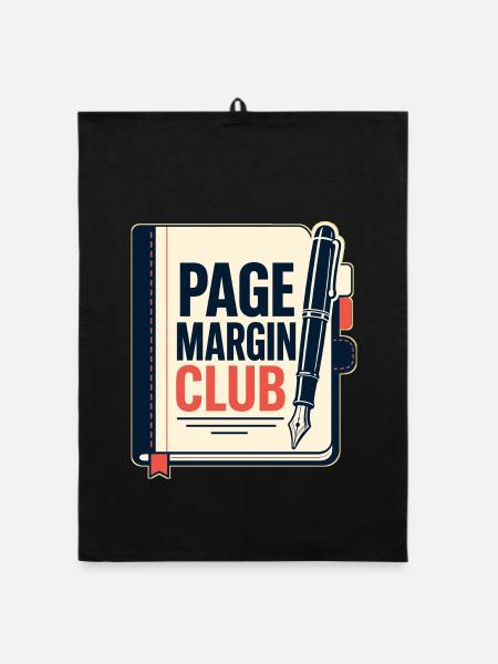 PAGE MARGIN CLUB Computer - Organic Geschirrtuch - Schwarz - Vorne
