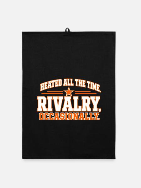 Ständig hitzige Rivalität – gelegentlich Zitat - Organic Geschirrtuch - Schwarz - Vorne