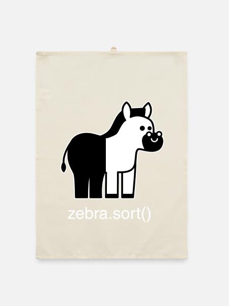 Sortiertes Zebra - Organic Geschirrtuch - Natur - Vorne