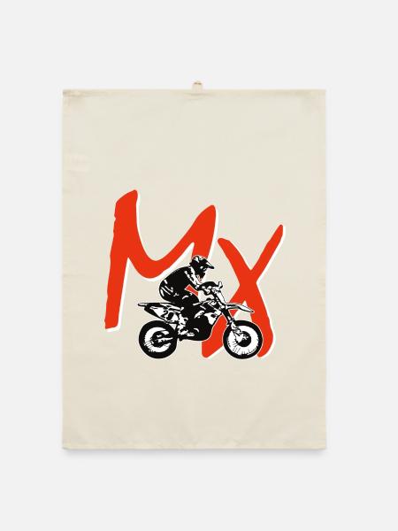 mx enduro - Organic Geschirrtuch - Natur - Vorne