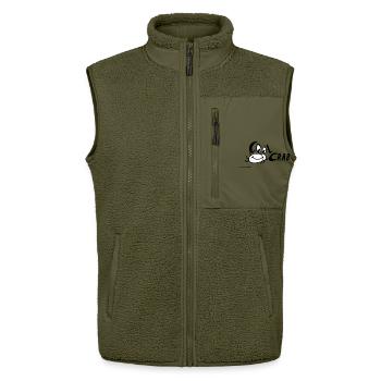Cool Crab Coole Krabbe baby lustiges Bild funny - Unisex Sherpaweste von Stanley/Stella - Khaki - Vorne - AI Model Female 172 light (172cm) & AI Model Male 178 light (178cm)