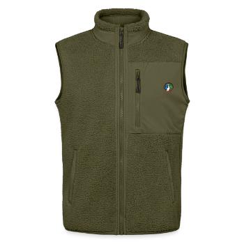 King 0f Geek - Unisex Sherpaweste von Stanley/Stella - Khaki - Vorne - AI Model Female 172 light (172cm) & AI Model Male 178 light (178cm)